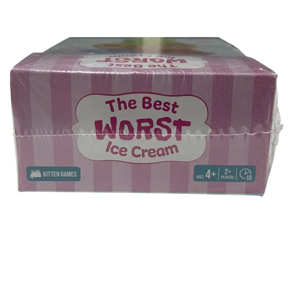 The Best Worst Ice Cream Card Game Kids Ages 4+ Fun Family Game By Kitten Games